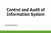 Control and audit of information System (hendri eka saputra)