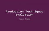 2. production techniques evaluation pro forma