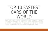 Top 10 Fastest Cars of the World