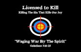 Sermon Slide Deck: "Waging War by the Spirit" (Galatians 5:16-25)