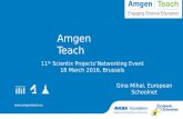 Scientix 11th SPNE Brussels 18 Mar 2016:  Amgen Teach