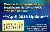 Transitions of Care (OR-PACU) - Aalap Shah , MD
