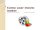 Como usar movie maker