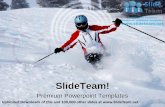 Female skier sports power point themes templates and slides ppt designs