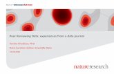 Peer Reviewing Data: experiences from a data journal