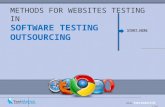 Methods for Websites Testing in Software Testing Outsourcing