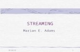 Streaming Marian Adams.ppt