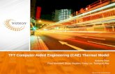 TFT Computer Aided Engineering (CAE) Thermal Model