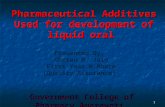 Pharmaceutical additives for liquid dosage form