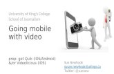 Getting started with mobile video