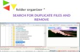 Remove Duplicate Files & Manage