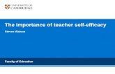 Shaping the furture of CPD: The importance of teacher self efficacy
