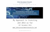 JohnsInvestmentChronicle My Approach to investing and 2014 so far