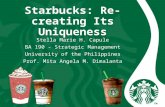 Starbucks Recreating Its Uniqueness