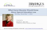 What Every Educator Should Know About Special Education Law