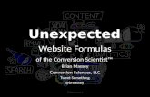 The Unexpected Website Formulas of The Conversion Scientist™