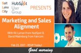 SLCHUG Event - Feb 23 2017 - Marketing and Sales Automation