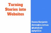 Turning stories into websites - The PHP conference Australia edition