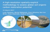 A high-resolution spatially-explicit methodology to assess global soil organic carbon restoration potential
