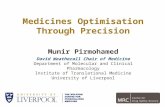 Medicines Optimisation Through Precision - Sir Munir Pirmohamed