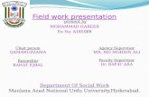 field work presentation by 'Habeeb' msw. manuu