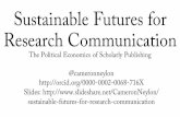 Sustainable Futures for Research Communication