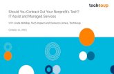 Webinar - Should You Contract Out Your Nonprofit's Tech? IT Assist and Managed Services - 2016-10-11