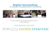 Digital storytelling prosa