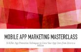 App Store Optimization Overview - Mobile App Marketing Masterclass