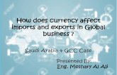 How does the currency affect imports and exports in global Business effect