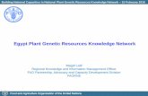 Egypt Plant Genetic Resources Knowledge Network 15 – 16 February 2015 - AGERI Training Room – ARC, Cairo, Egypt