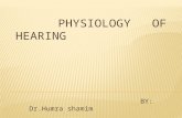 Physiology of hearing ppt