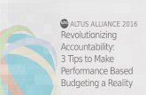 Altus Alliance 2016 - Performance-based Budgeting with Questica