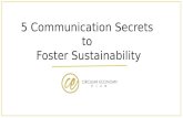 5 Communication Secrets to Foster Sustainability