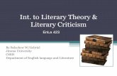 Unit 1 introduction to literary theory & criticism