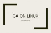 C#on linux