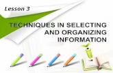 Reading_Lesson 3 selecting and organizing information