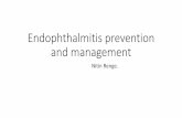 Nitin   endophthalmitis prevention and management