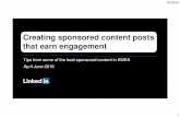 Linked in top sponsored content  emea q2