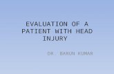 evaluation of patient with head trauma
