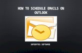 How to schedule emails on outlook