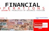 Financial operations principles of business taxation. Wayne lippman