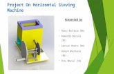 Horizontal sieving machine