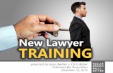 CBA New Lawyer Training