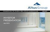 Altus Group Investor Presentation July 2016