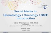 #EBMT16 - Social Media in Hematology / Oncology / BMT
