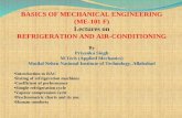 Basics of refrigeration engineering  section b