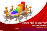 Nature and concept of management