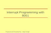Interrupt programming with 8051  microcontroller