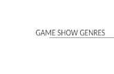 Game show genres